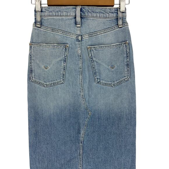 Hudson Reconstructed Denim Midi Skirt in Offshore - Picture 15 of 15